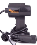 Side view of the PE3500 3500 Lb ATV Winch With 50 Ft Synthetic Rope Waterproof 2.4 HP Permanent Magnet Motor coiled