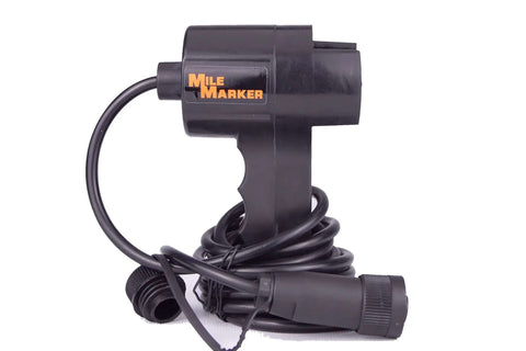 Side view of the PE3500 3500 Lb ATV Winch With 50 Ft Synthetic Rope Waterproof 2.4 HP Permanent Magnet Motor coiled