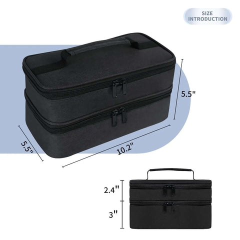 Solid Dustproof Storage Bag For Hand Blender Slick Carrying Case for Immersion Blenders measuring 10.2x5.5x2.4 inches.