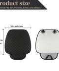 Premium Linen Front Car Seat Cover With Cushioned Pad, Sideless Design, Universal Fit Dimensions Diagram