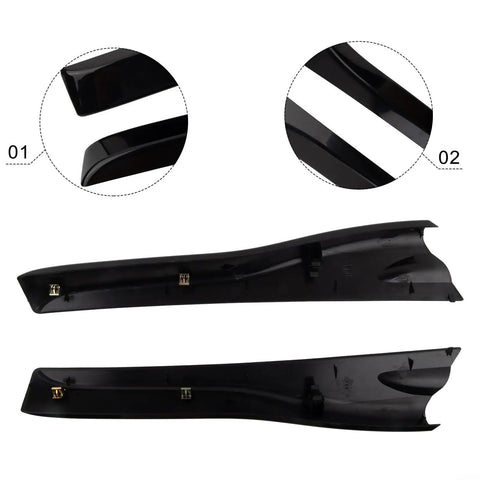 Premium Black Protective Shell Caps For Hyundai Tucson 2004-2008 Roof Rack Rails Kit - Durable High Temp Resistant End Covers To Keep Your Auto Rail Looking Fresh And Functional, black plastic pair