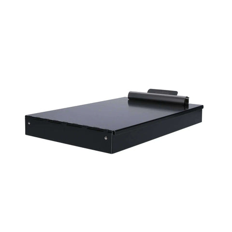 Black Dual Layer Metal Clipboard Folio With Storage For Letter Size Papers Privacy Nursing Clipboard And Office