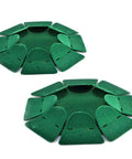 Two Pack Green All Direction Golf Putting Cup Indoor Outdoor Practice Hole Metal 18 cm Diameter Lightweight Portable Putting Aid