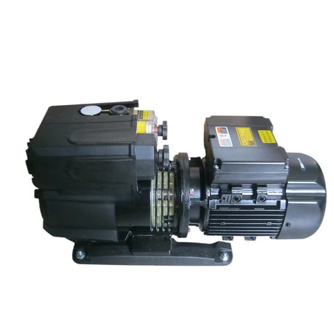 Heavy Duty Vacuum Pump For Industrial Automation Built Like A Tank With High Accuracy And No Sweat Setup Long Service Life, side view.