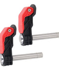 Two Piece Quick Release Woodworking Clamps Set, Stainless Steel Bench Dog Clamps for Desktop Projects, 19mm Jaw Width