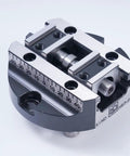 4.53 Inch CNC Self Centering Vise For Pro Grade Precision Machining, Beefy 1440 Kg Clamping Power, 70 Nm Torque, High Accuracy Milling And Woodworking Jig For Perfect Alignment Every Time, aluminum self-centering vise