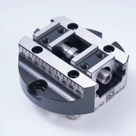 4.53 Inch CNC Self Centering Vise For Pro Grade Precision Machining, Beefy 1440 Kg Clamping Power, 70 Nm Torque, High Accuracy Milling And Woodworking Jig For Perfect Alignment Every Time, aluminum self-centering vise