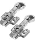 Stainless Steel Damping Hinges For Cabinet Doors 2 Pack Heavy Duty Hydraulic Soft Close Mechanism For Kitchen And Bathroom Cabinets Easy Installation Finish