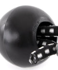 Close-up of Beefy Heavy Duty Ball Bungee Cord 11 Inch With 1 Inch Nylon Ball For Indoor Outdoor Tarp Tie Down And Securement Pack Of 25 Black