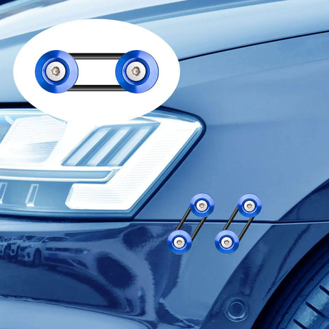 Heavy Duty Car Bumper Quick Release Kit With Aluminum Alloy Fasteners For Front And Rear Bumpers installed on car