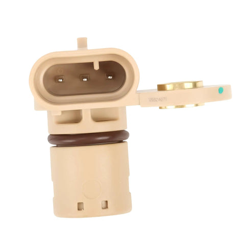 Camshaft Position Sensor Replacement for 2007-2013 GM Trucks and SUVs Including Silverado Tahoe Suburban GMC Sierra Yukon Escalade Direct Fit OEM Replacement With Easy Install Replaces 12591720 12568983 12585545 beige plastic sensor with connector
