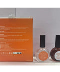 Back packaging of Acid Free Nail Dehydrator And Primer Kit For Bonding Gel And Acrylic Manicures Hema Free Prep Top Coat Included