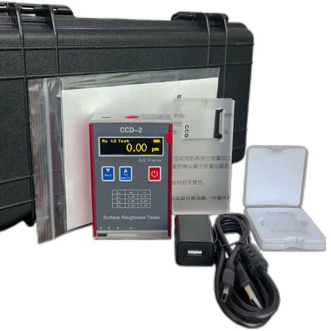 Pro Grade Surface Roughness Tester With Data Storage For Ra Rz Rq Rt Profilometer OLED Color Display High Speed DSP Processing Durable Aluminum Shell Multi Parameter Measurement Gauge