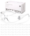 50 Pack Clear Safety Glasses For Men And Women, ANSI Z87.1 Eye Protection, lightweight scratch-resistant eyewear with box