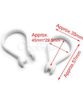 Plastic Drapery Hooks Set 200 Openable Curtain Hooks Ring Clips Hanging Loops For Drapery Rods Baths Showers Windows And Blinds