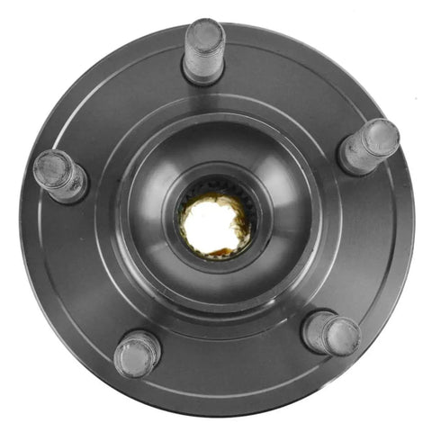 Top view of Front Passenger Side Wheel Hub And Bearing Assembly For 09 14 Dodge Charger 08 23 Challenger 05 21 Chrysler 300 Awd 32 Spline.