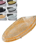 Slick Silver Glitter Toilet Seat For Oval And Elongated Bowls Featuring Heavy Duty Soft Close Lids And Non Slip Grip Bolts For A Quiet Smooth Bathroom Upgrade with glitter finish