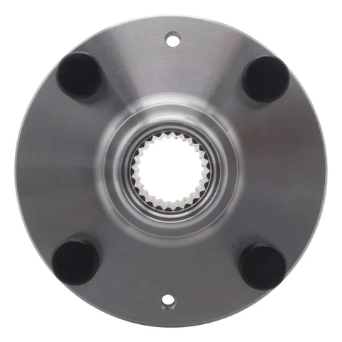 Front view of Front Wheel Bearing And Hub Repair Kit For Hyundai Accent And Kia Rio Rio5 OE Fit Premium Bearings Precisely Machined Hubs