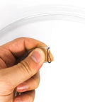 Close-up of flexible Leak Proof Clear PVC Oil Drain Tube for Lawn Mowers and Tractors, product number OEM 532148456 148456.