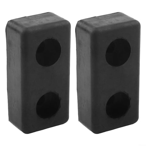 Two Pack Rubber Shock Absorbing Pads For Fitness Equipment Anti Slip Feet Bumpers For Gym And Weight Stacks Black 100x50x30mm