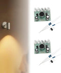 Sound Activated LED Melody Light Kit for Hands On Soldering Practice and DIY Electronics with circuit boards and components.