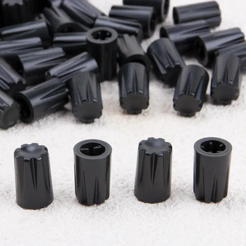 50 Piece Black 6mm D Shaft Potentiometer And Encoder Knobs With Concave Rotary Design Plastic Volume Control Knobs Replacement