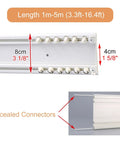 Double Tracks Ceiling Mount Curtain Rail With Hooks For Living Room And Bedroom Ultra Thin Aluminum Curtain Rod Smooth Noiseless Sliders Room Divider Track White Finish 1.9m Length, white aluminum double-track rail with concealed connectors