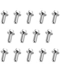 Heavy Duty 14 Piece Rear Differential Cover Bolts M8 125x20mm Hex Head Flange Screws Galvanized Steel in a pack.