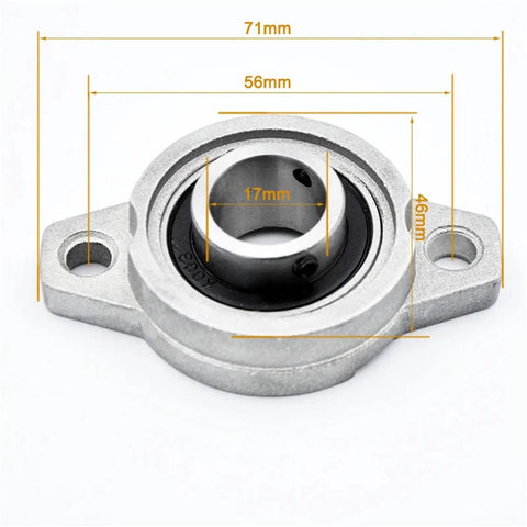 Total Beast Two Piece Zinc Alloy Pillow Block Bearings With Solid Chrome Steel Inserts That Rock Smooth And Quiet On Your Machinery Shafts Without No Wobble Plus Tough Load Capacity And Self Alignment Features You Can Trust For Heavy Duty Work, 17mm
