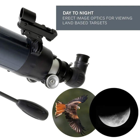 AstroMaster 102AZ Telescope For Beginners With A Short Tube Refractor and viewing optics for land-based targets