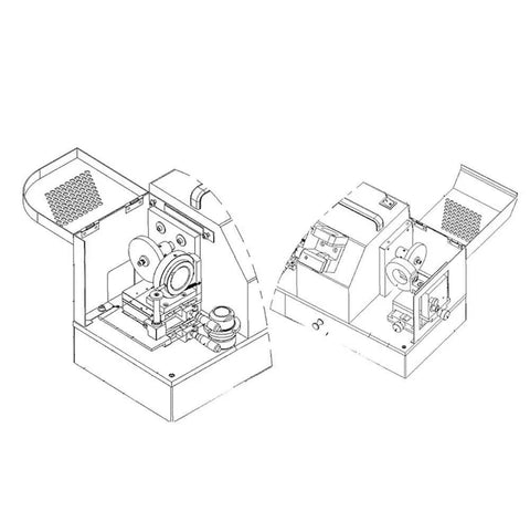 Heavy Duty Ball End Mill Sharpener Grinder For Milling Cutters, showcasing adjustable seat and diamond wheel design.