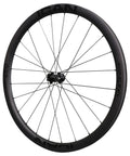 G25 650B Gravel Wheelset Ready To Shred For Gravel Riding And Bikepacking, single wheel view with carbon fiber rim, Center Lock hub