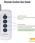 36 Watt UV Sanitizer Lamp With Remote Control Powerful UVC Light For Basement Bedroom Kitchen Office Car 110V Ozone Free Three Gear Timer Kills Germs Surfaces Quickly And Safely remote control with timing mode buttons.