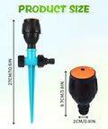 360 Degree Rotating Lawn Sprinkler For Your Yard And Garden Irrigation With Dual High Pressure Jets Reaching 33 To 79 Feet, side view