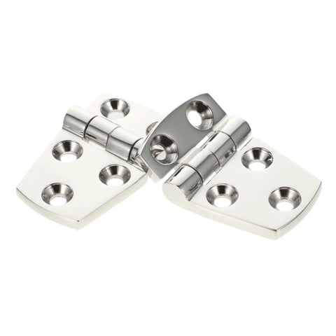 Heavy Duty 316 Stainless Steel Mirror Polished Yacht RV Door Hinges Two Pack Thickened Butt Cabinet Hinges For Marine Deck