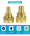 R1234YF To R134A Quick Coupler Kit For Car AC Charging, DIY Friendly brass connectors high low side view