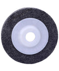 Heavy Duty 100mm Nylon Fiber Polishing Wheel With 16mm Bore for smooth deburring and buffing metal wood surfaces.