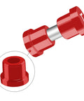 Red steel plate bushing and screws for Beefed Up Heavy Duty Steel Plate Bushing Kit For Golf Cart Suspension Front And Rear