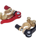 2 Pack Car Battery Terminal Clamps For Quick Disconnect And Release Positive Negative Power Terminals And Ends in brass and aluminum