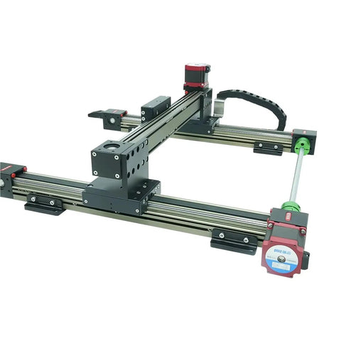H2-45 Linear Motion Guide Rail Module Belt Driven Actuator Gantry For Industrial Automation X Axis 400mm Y Axis 400mm Stroke