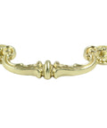 Gold drawer pull handle, 150 mm center to center, zinc alloy, rustic vintage style, antique finish, for kitchen cabinets