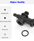 DEX2400S filter air relief valve assembly, black plastic with O-ring, for Hayward Pro Grid DE pool filter