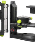 Fine-Tuning Bracket Laser Level Adapter Workhorse With Magnetic Pivoting Base And Adjustable Clip, 360 Degree Support, 1/4-20 Male Thread, Height Adjustable PV10 Plus For Cross Line Lasers And DIY Projects, shown with detachable components.