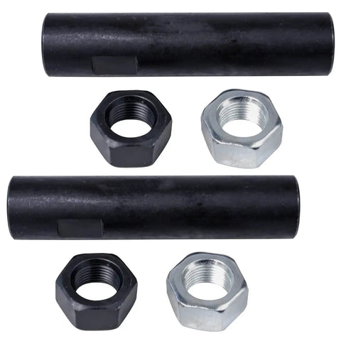 4X4 Front 8 Piece Suspension Kit For 1997 2003 Ford F150 4WD Beefed Up Front End Upgrade With Tie Rods Idler Arm Ball Joints Control Arms And Hardware, black sleeves and nuts