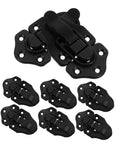 8 Pack Retro Duckbill Toggle Latch Locks For Jewelry Boxes, Toolboxes, And Suitcases shown in stainless steel