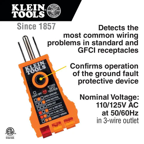 Non Contact Voltage Tester Kit With Low Voltage Pen Detects 50 to 1000V AC and GFCI Receptacles Bright Green LED For Quick Wire Checks Switches Outlets And Circuits 2 Piece Electrical Tester Set For DIYers And Pros packaging with tester details
