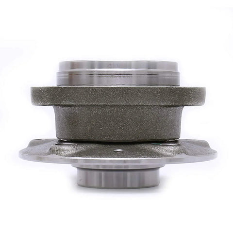 Front view of Front Wheel Bearing Hub Assembly For VW Tiguan Jetta Golf Passat CC Beetle With 4 Bolt Flange Fits 2005 Through 2017 VW Cars