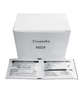 Box and packets of Multipurpose 5x6 Inch Large Nonwoven Cleaning Wipes Pre Saturated For Surfaces Electronics Computers Printers