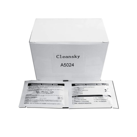 Box and packets of Multipurpose 5x6 Inch Large Nonwoven Cleaning Wipes Pre Saturated For Surfaces Electronics Computers Printers