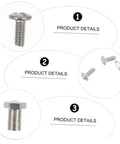 Close-up of replacement screws from Eyeglasses Repair Kit With Replacement Screws And Screwdriver For Sunglasses And Glasses Quick DIY Fix Toolkit